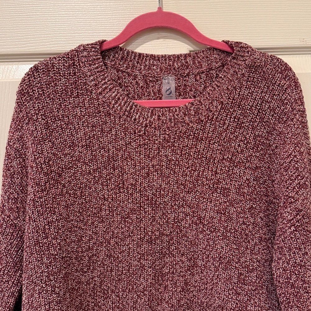 Lou & Grey marled drawstring hem sweater, medium - Picture 3 of 6